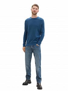 Джемпер мужской TOM TAILOR Basic, вязаный, хлопковый synthetic.ua - Фото 1
