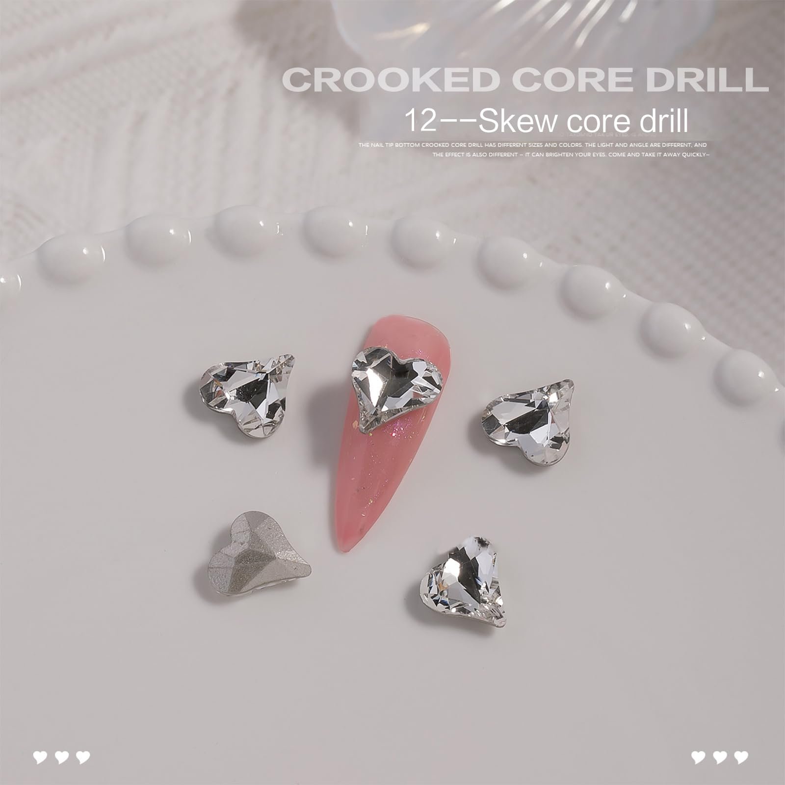 Прикраси для нігтів 3D Розкішні блискучі діаманти, фото №4