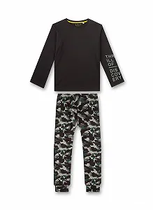 Піжама Sanetta для хлопчиків Коричневий - Фото 1