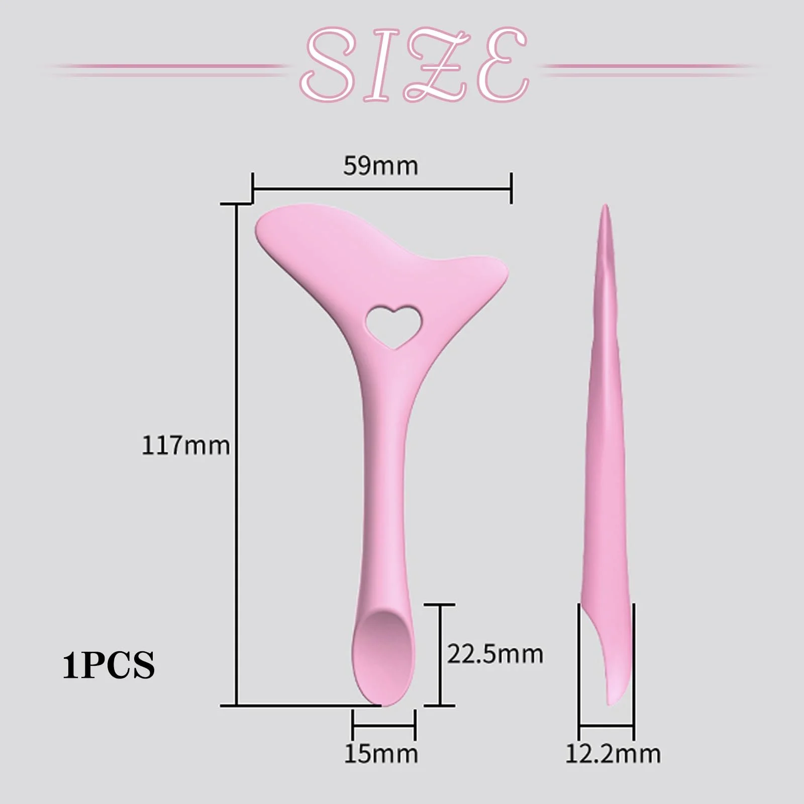 Стилус для макіяжу IOSPKKIO® Силіконовий Рожевий, фото №2
