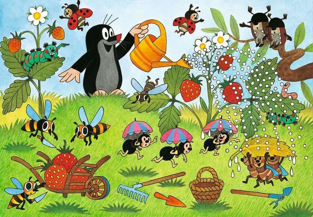 Детский пазл Ravensburger Крот в саду 2 x 24 элемента, фото №3