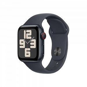 Смарт-часы Apple Watch SE (2nd Gen) GPS + Cellular 40мм Алюминиевый корпус Midnight, спортивный ремешок Midnight (M/L) - Фото 1