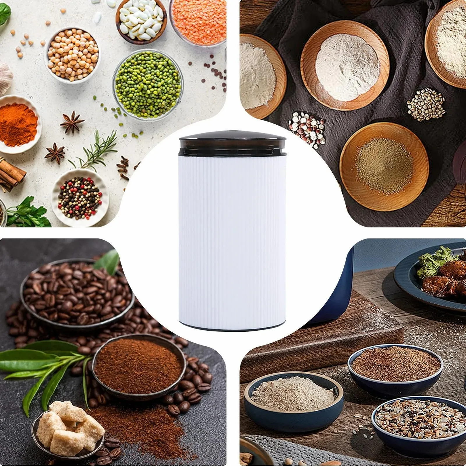 Електрична кавомолка, Млин для кавових зерен, Регульований млин для спецій з низьким рівнем шуму, Автоматична, фото №4