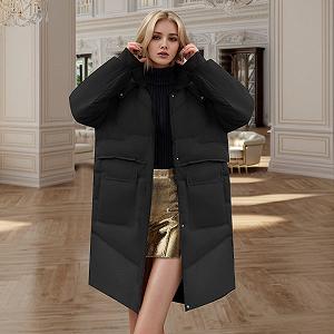 Пуховик Женская Куртка Длинная synthetic.ua - Фото 1