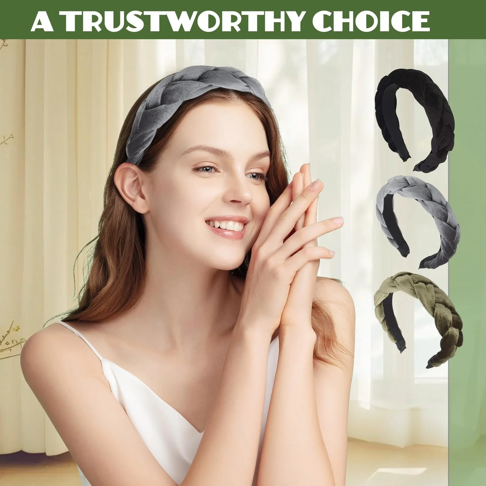 Обруч Оксамитовий Плетений, фото №7