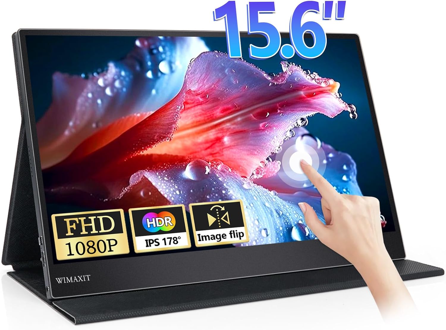 Монітор портативний сенсорний 15.6" Wimaxit M1560CT3 Full HD IPS 60 Гц, фото №1