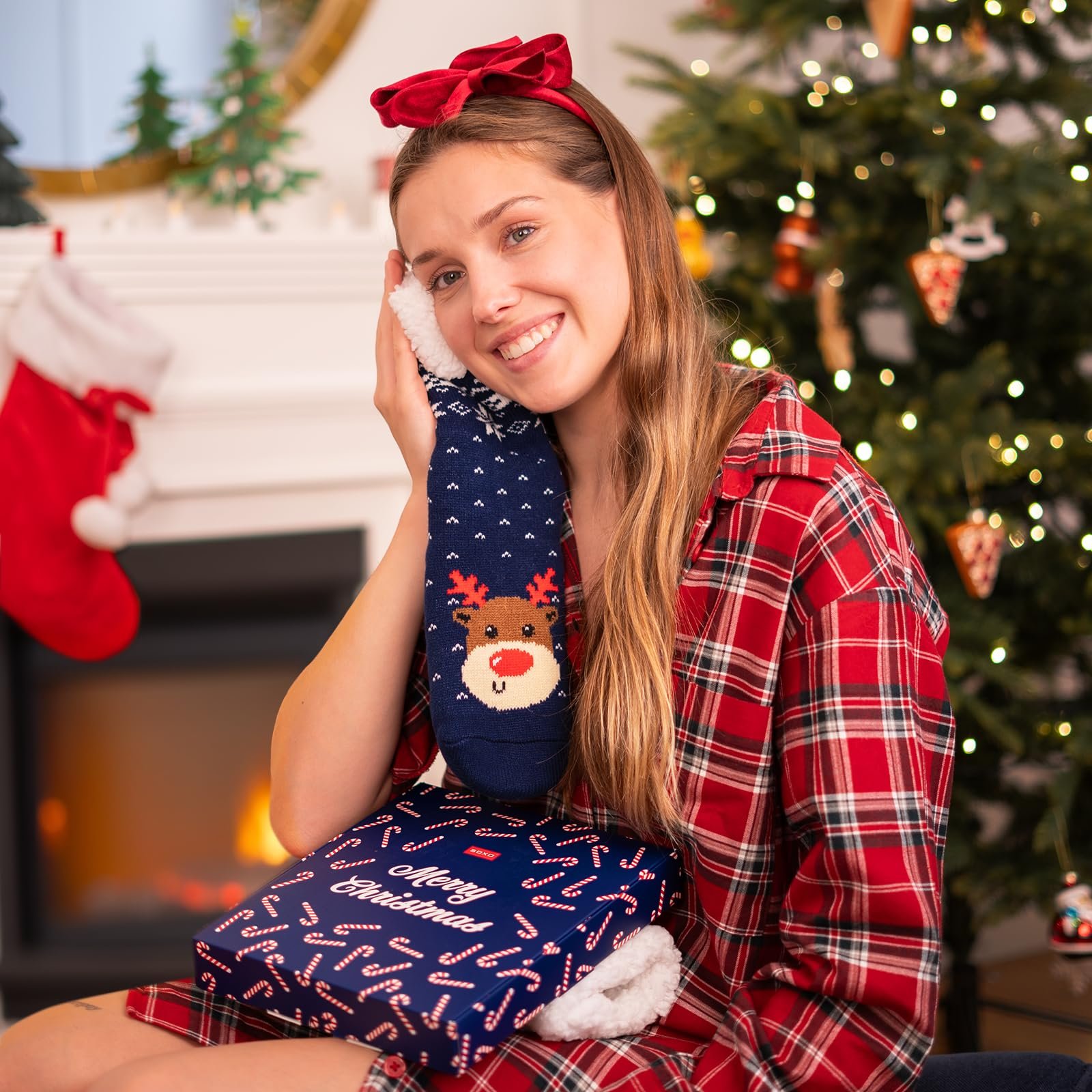 Носки Soxo Cuddly Christmas Женские носки Funny Gifts for Women Christmas Socks 35-40, фото №3