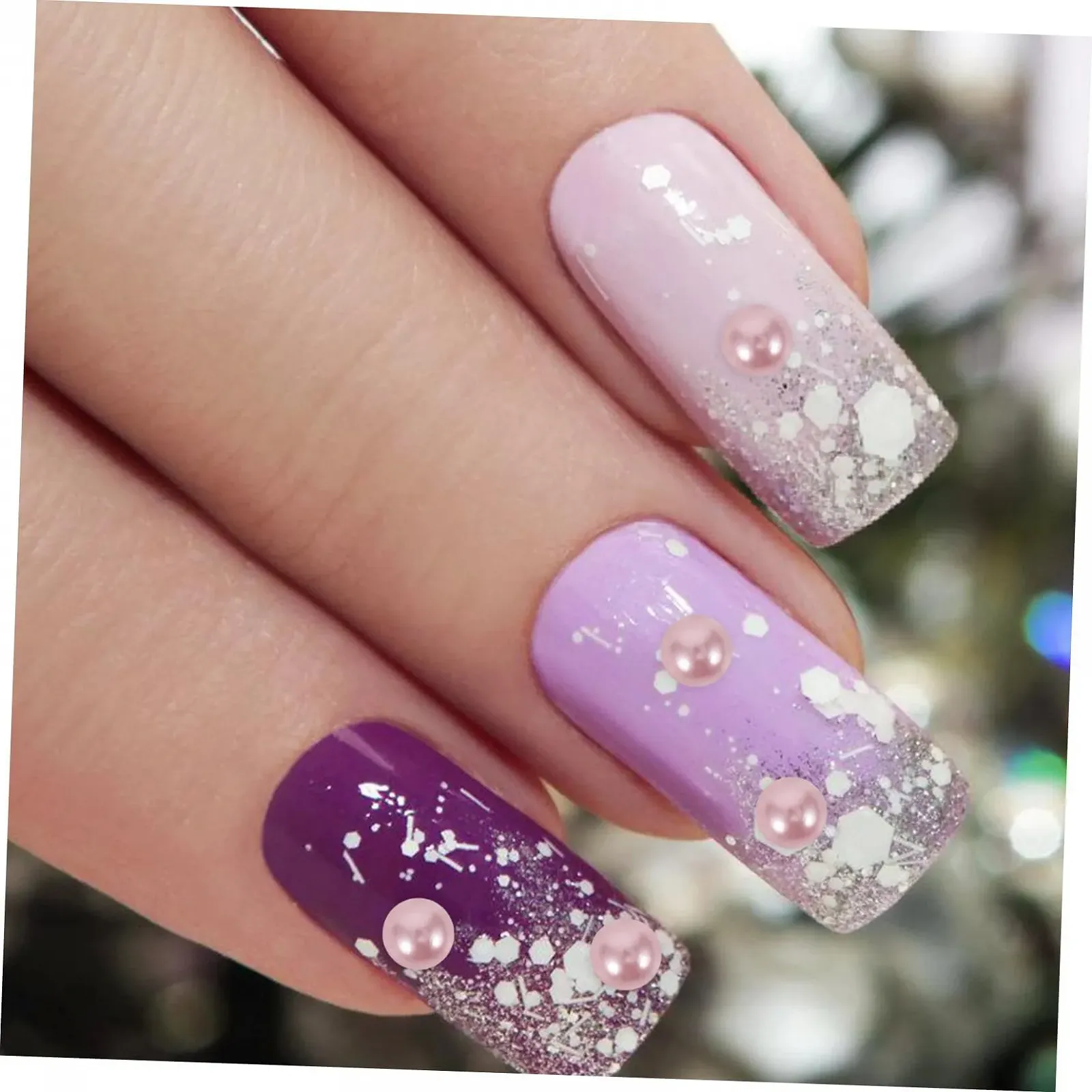 Перлини VILLCASE та тіла, наклейки, напівкруглі, фото №7