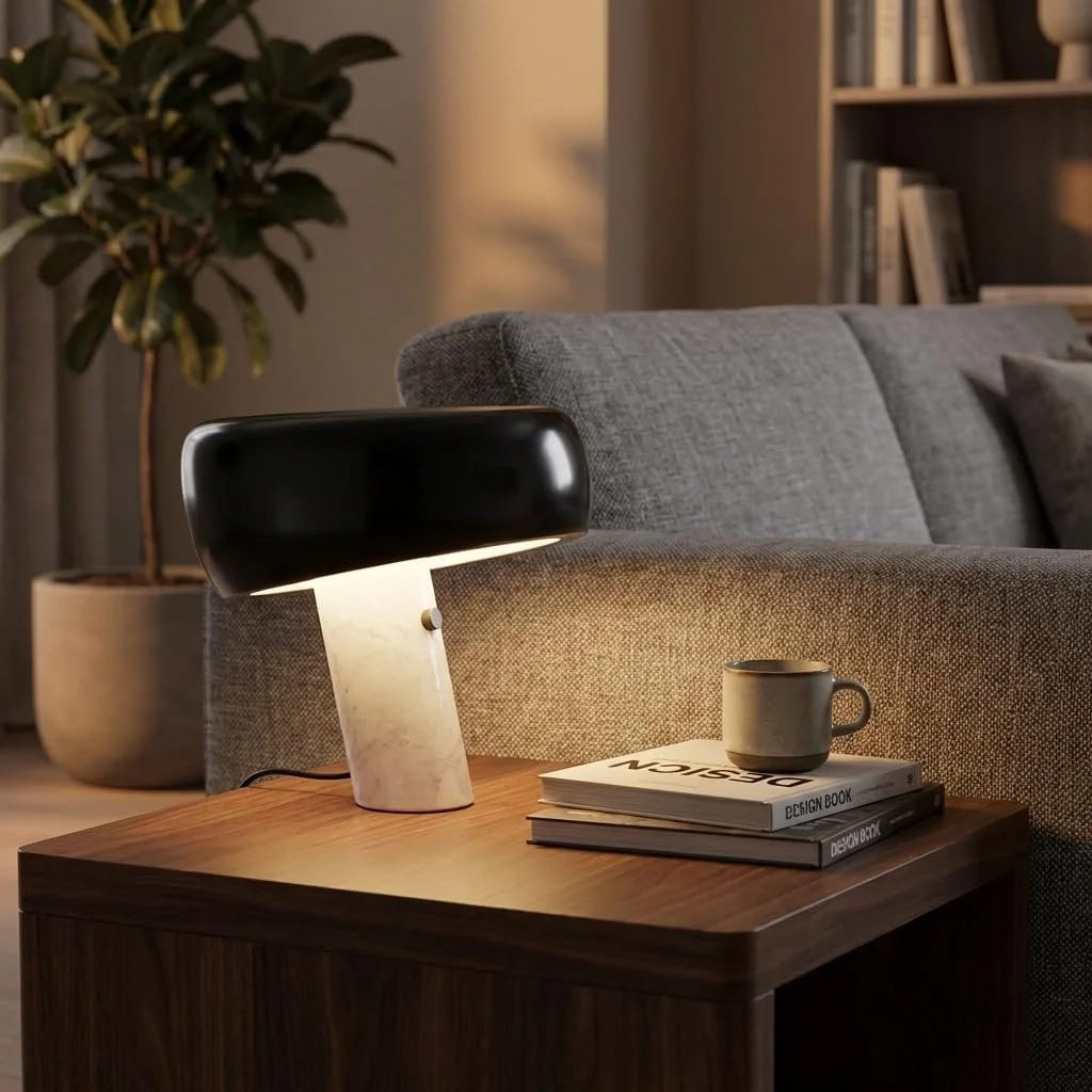 Світлодіодна настільна лампа B·LED BARCELONA Flick метал та мармур E27, фото №2