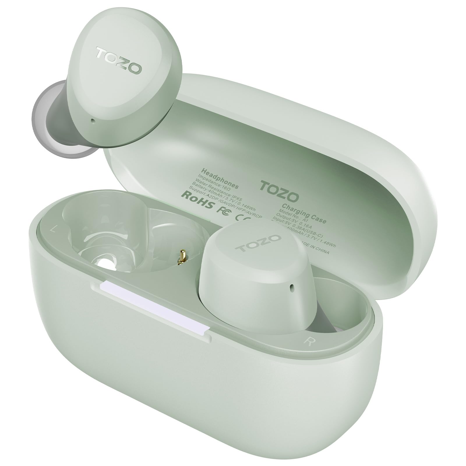 Наушники TOZO A1 Wireless Bluetooth 5.3 Стерео IPX5, фото №1