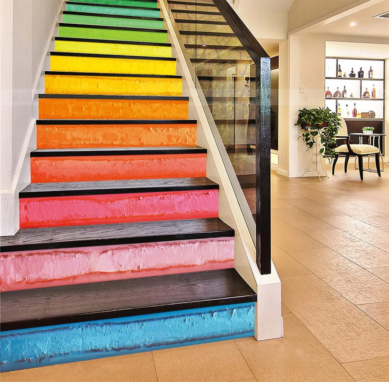 Наклейки на сходи FLFK 3D DIY 100 x 18 см 13 шт. PVC, фото №3