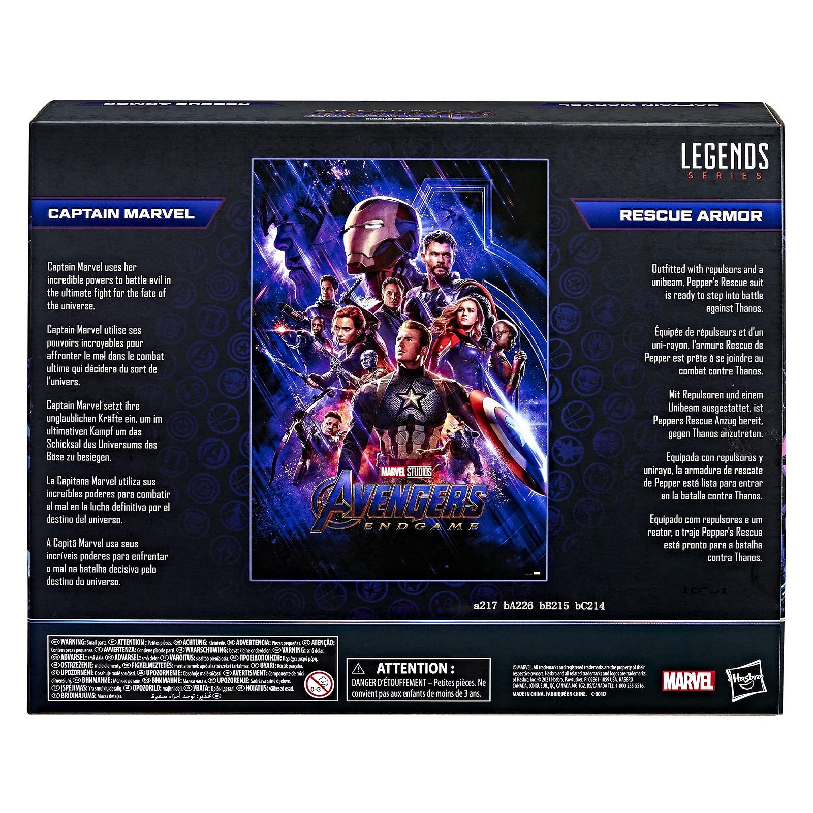 Фигурки Marvel Капитан Марвел и Спасательная Броня Hasbro Legends Series 15 см, Infinity Saga, с 12 аксессуарами, F0190, разноцветные, фото №3