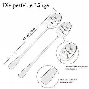 Ложка для кави З написом Колір не вказано (2 шт. в наборі) synthetic.ua - Фото 1