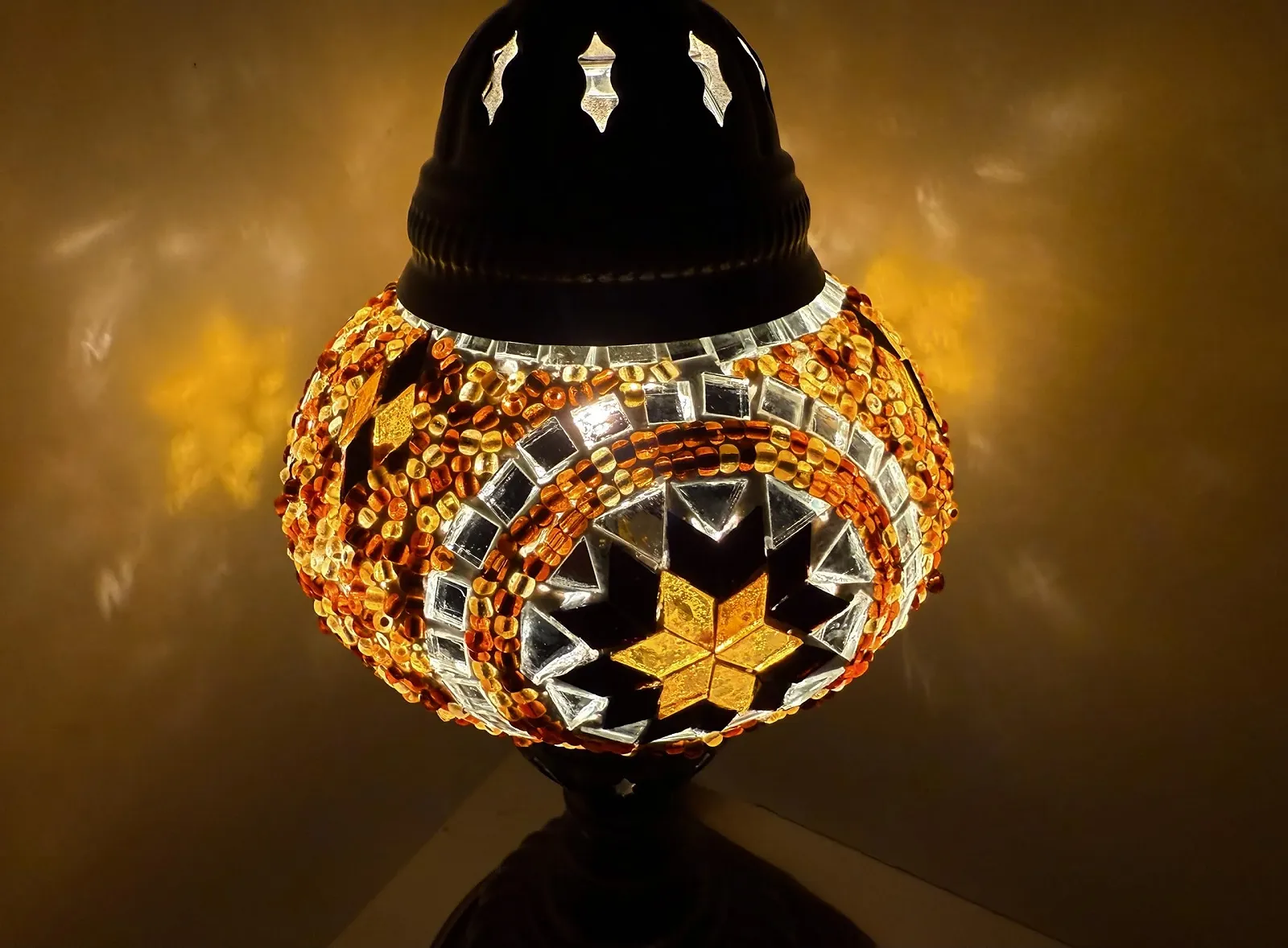 Настільна лампа M Мозаїчна Східна Золотиста, фото №2