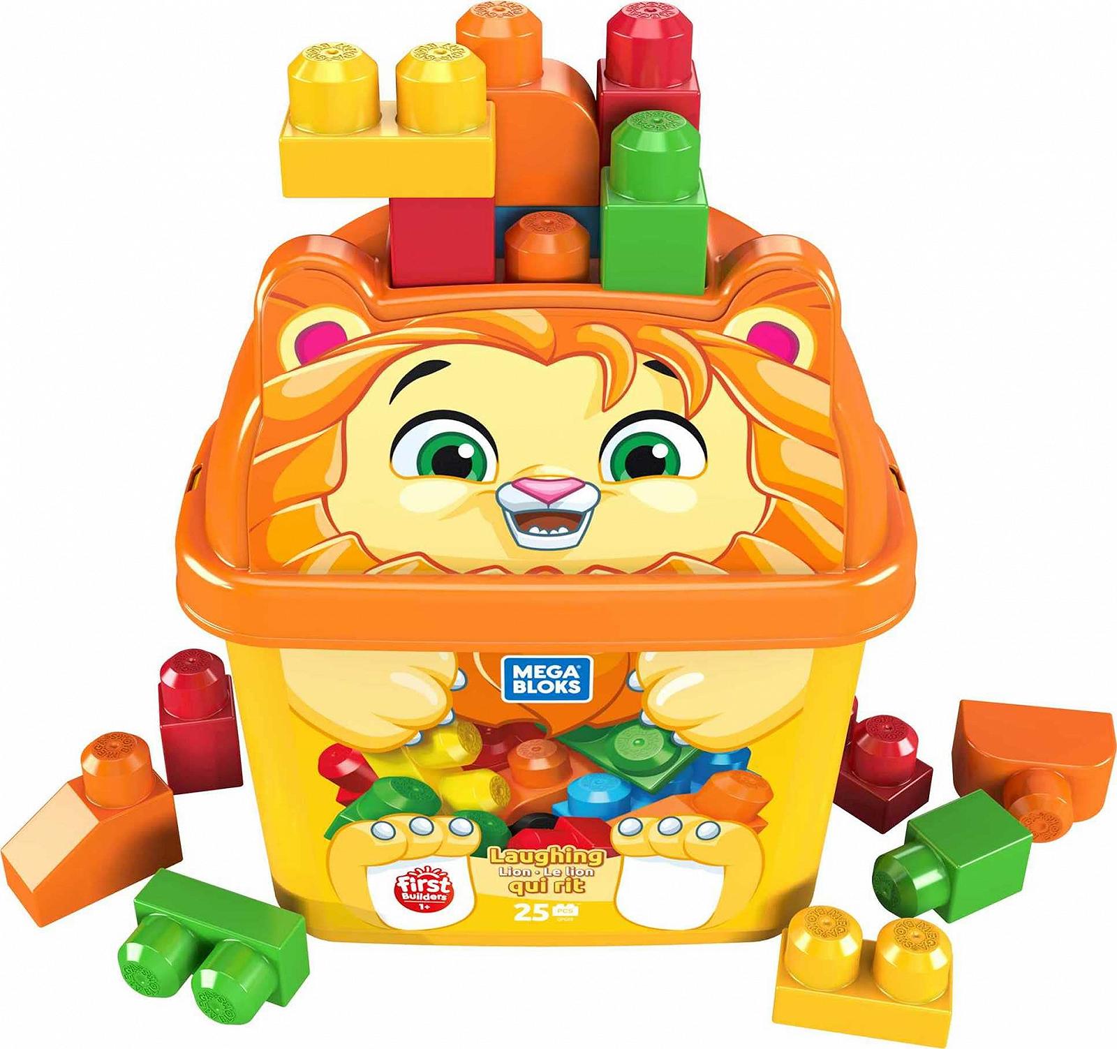 Игрушка Mega Bloks GPG20 Lion Building Block Box (25 штук) для детей от 1 года, фото №1