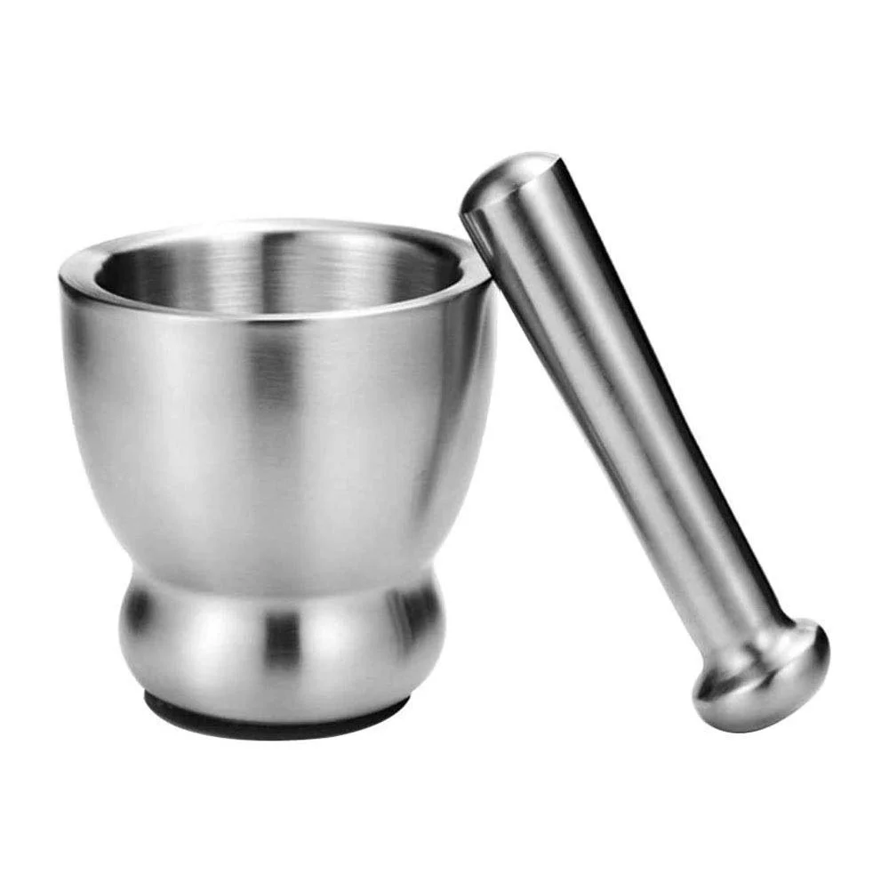 Ступка і товкач Набір Шліфована нержавіюча сталь, фото №1 Ступка і товкач Набір Шліфована нержавіюча сталь, фото №1