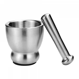 Ступка і товкач Набір Шліфована нержавіюча сталь - Фото 1