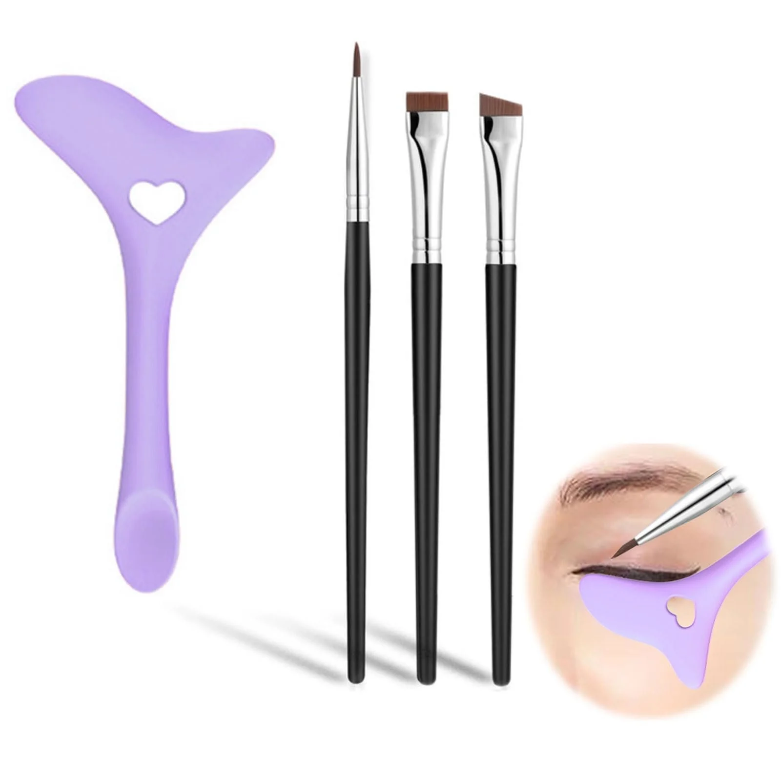 Інструмент Kireida Silicone Eyeliner Auxiliary Tool Фіолетовий, фото №1