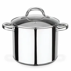 Кастрюля GSW Montreal для овощей с крышкой, 22 см/около 6.8 литров, нержавеющая сталь, серебристый, 22 см, 2 - Фото 1