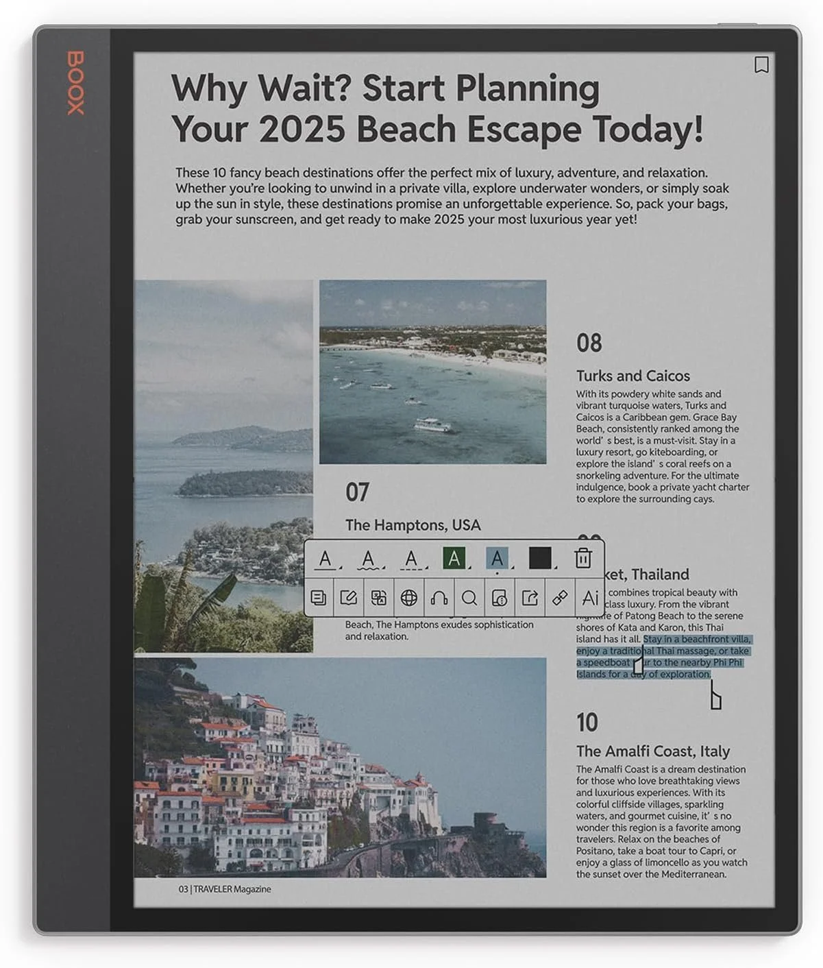 Электронная книга 13.3" ONYX BOOX Tab X C 6 / 128ГБ / Android 13 / Wi-Fi / Bluetooth / Цветной сенсорный E-Ink экран (3200 × 2400) / Серая, фото №1