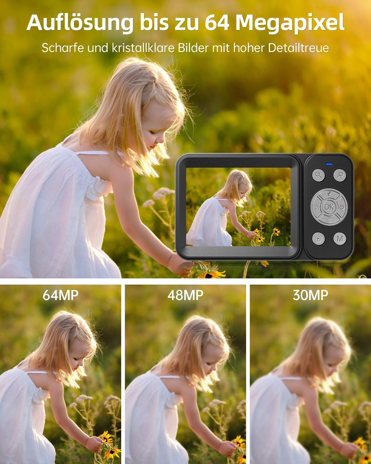 Цифровая Камера Rollei Compactline 64 Dual Screen 64MP 4K с Двойным Дисплеем, Черная, фото №2