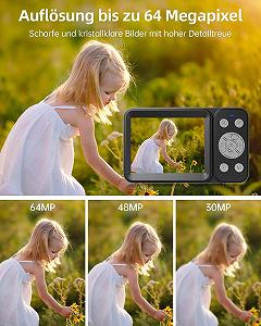 Цифровая Камера Rollei Compactline 64 Dual Screen 64MP 4K с Двойным Дисплеем, Черная synthetic.ua - Фото 1