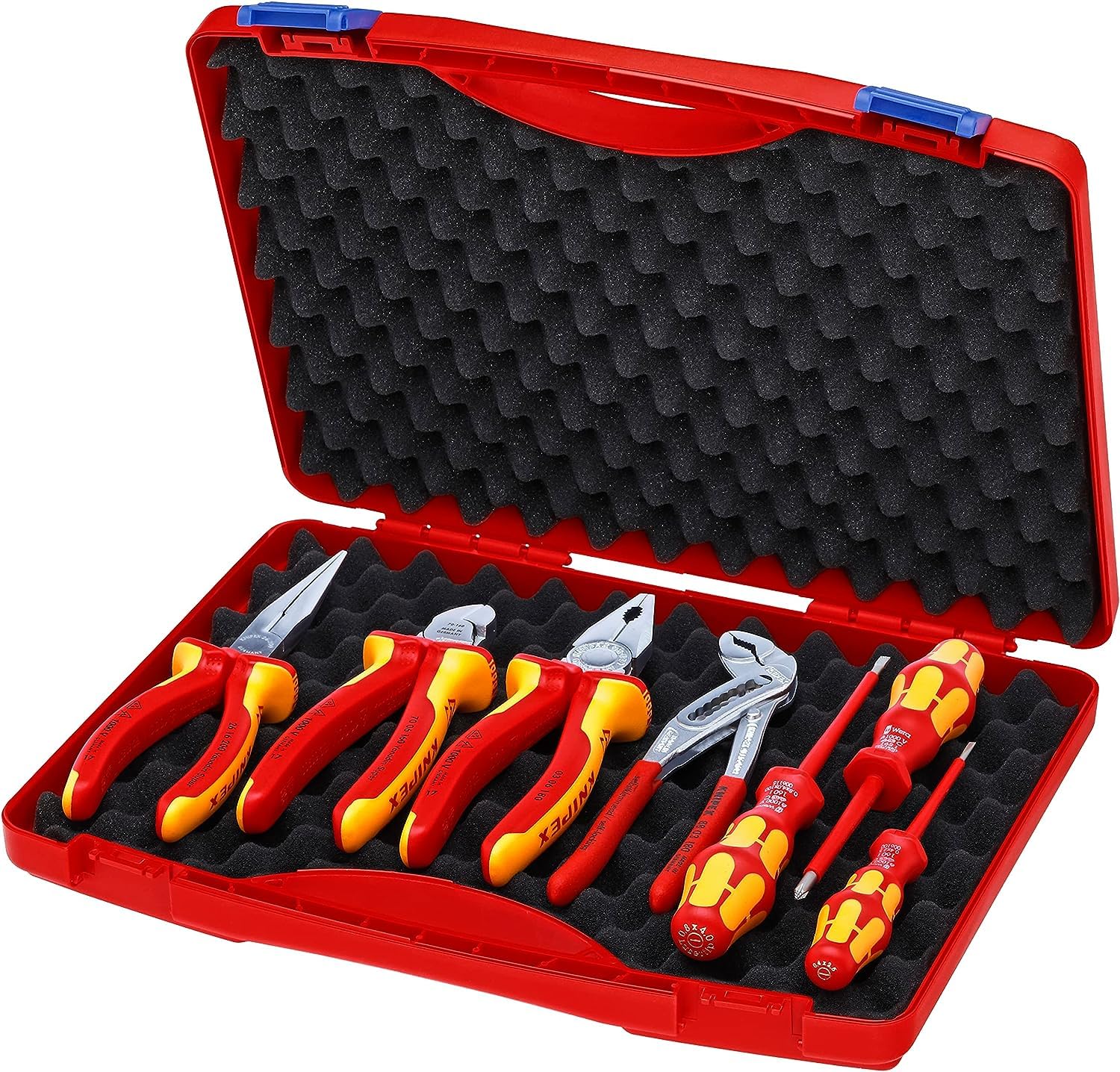 Набор Knipex WZ KN 60 из 7 частей в пластиковом кейсе, фото №1 Набор Knipex WZ KN 60 из 7 частей в пластиковом кейсе, фото №1