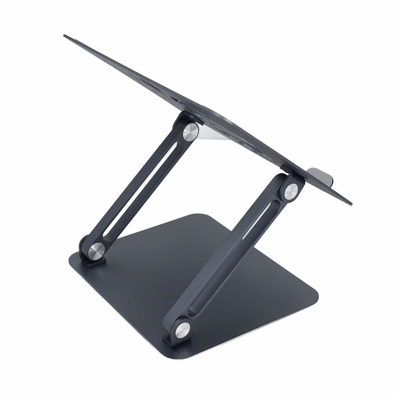 Підставка для ноутбука, алюмінієвий сплав, регульована по висоті, складна, від 15,9 до 17 дюймів, ергономічна, фото №2