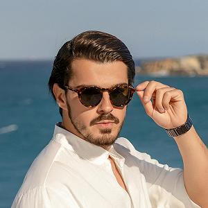 Вінтажні круглі поляризовані сонцезахисні окуляри ZENOTTIC для чоловіків та жінок UV400 synthetic.ua - Фото 1