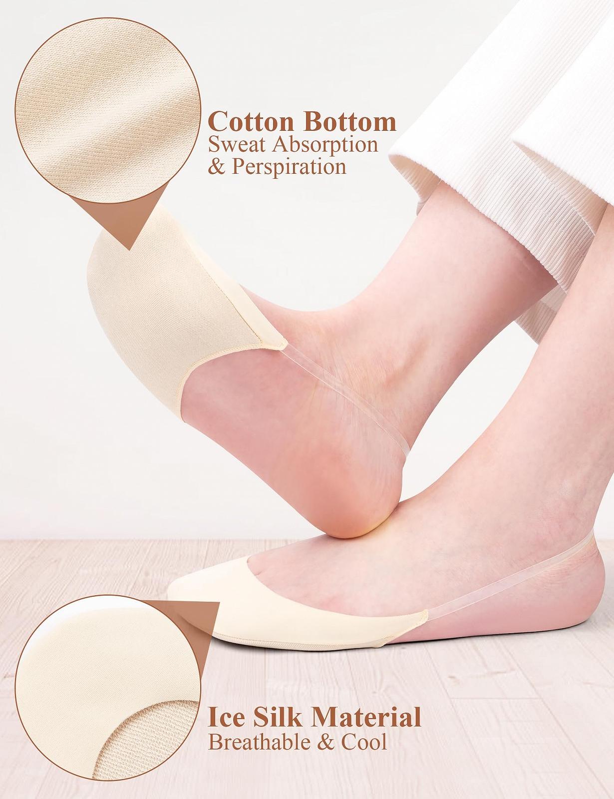 Носки-следки Becellen для женщин, 4 пары, фото №3