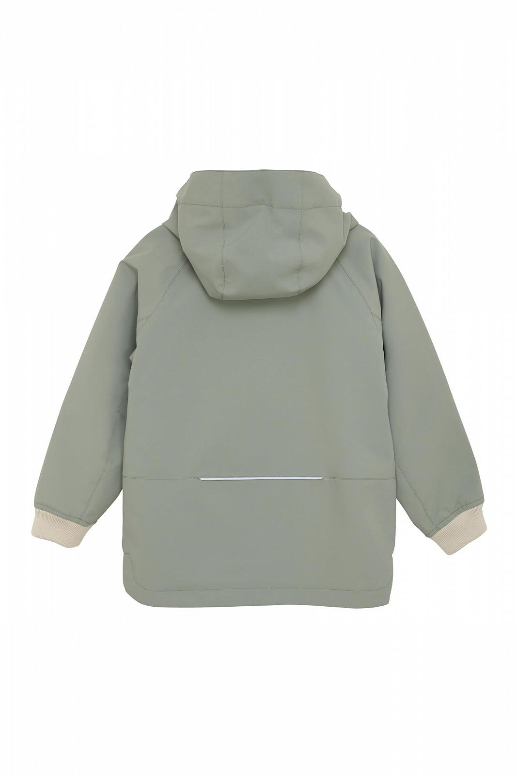 Детская куртка-ветровка для мальчиков EN FANT ENJacket со съемным капюшоном, карманами на кнопках, стандартного кроя, фото №2