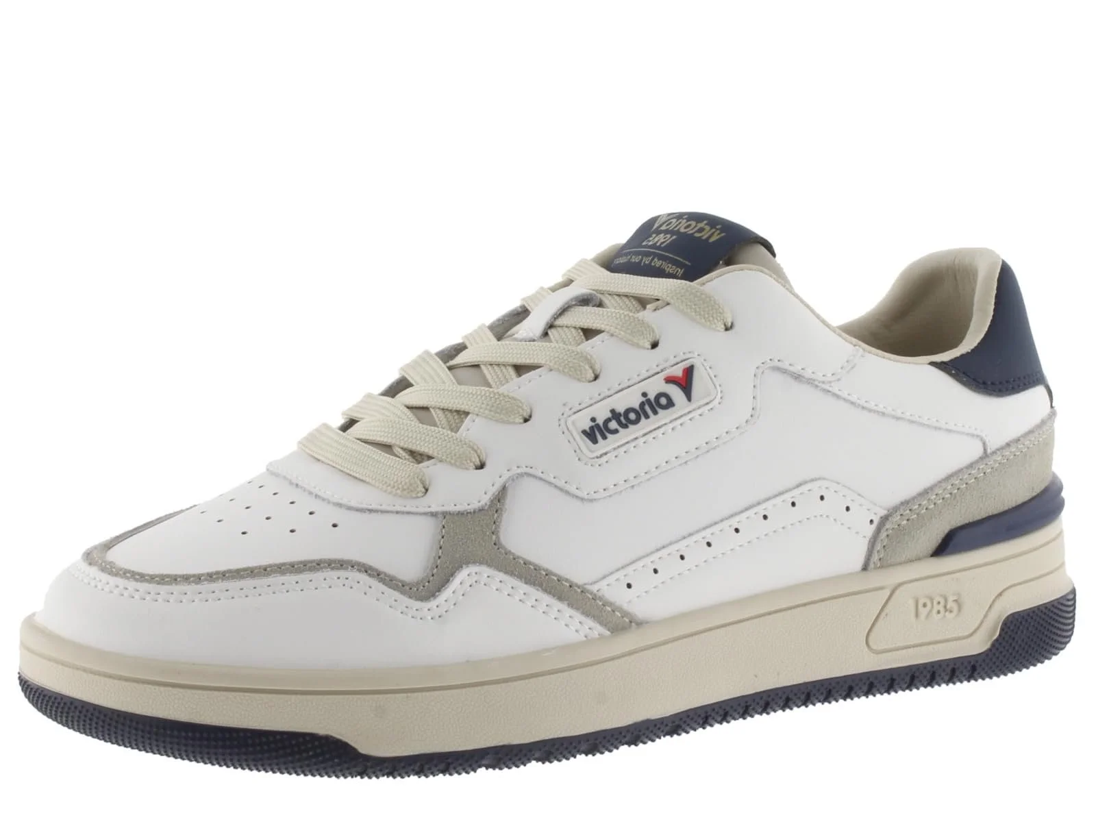 Кеди Victoria 1985 Низькі Унісекс C80 Шкіра та Кольорова та Спліт Шкіряні Частини та Ретро Логотип 8800119, фото №1