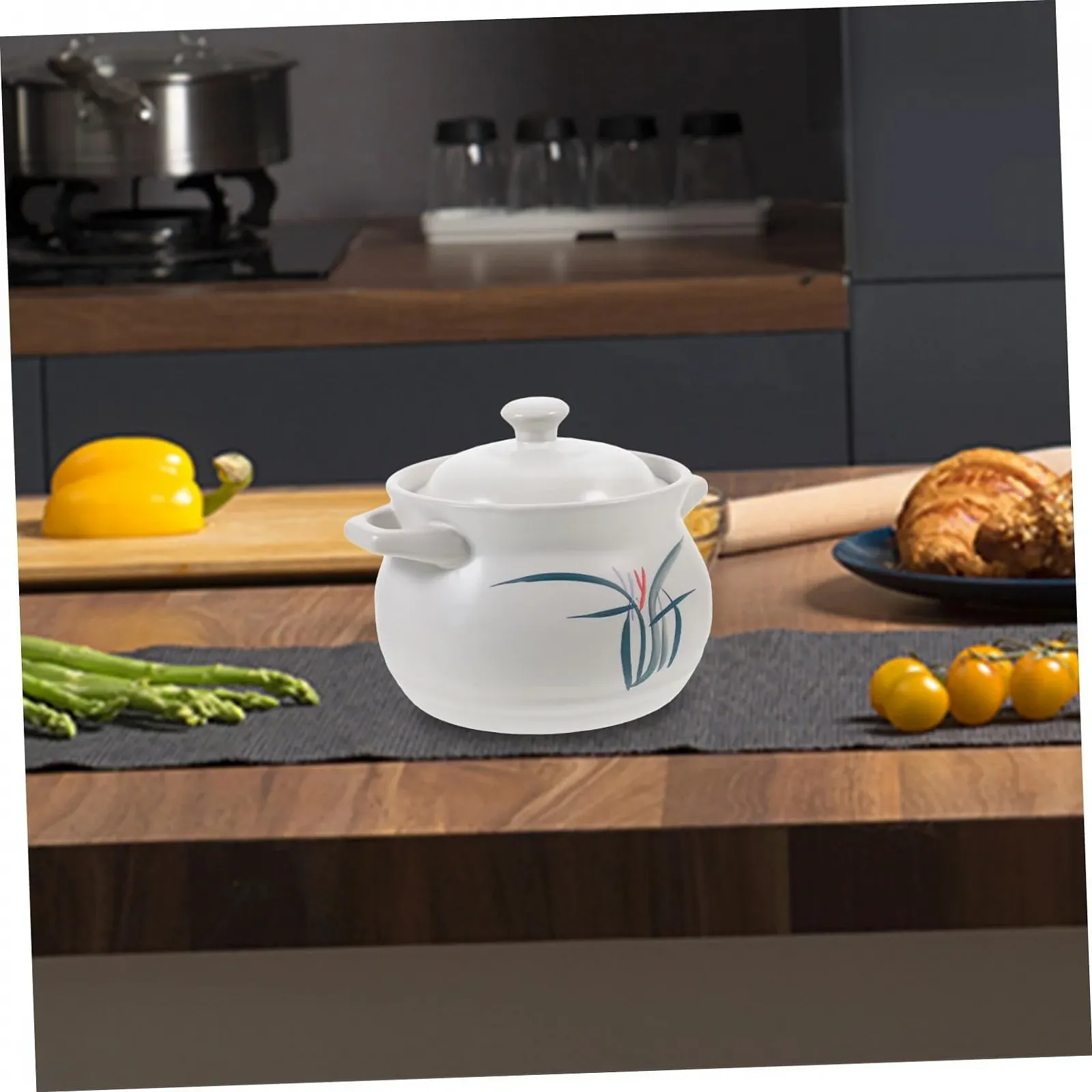 Каструля керамічна 2 л жаростійка для тушкування, фото №4