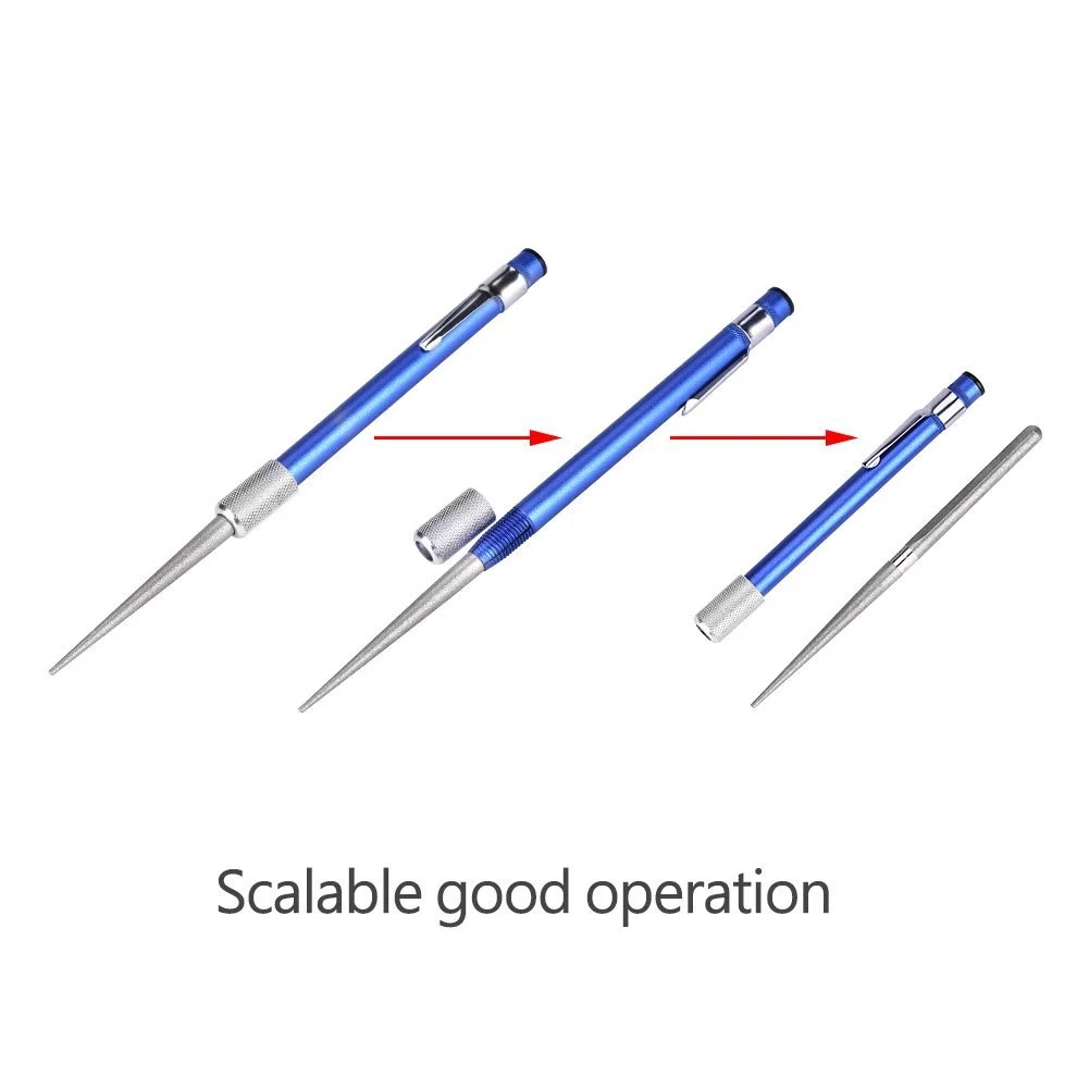 Точилка для ножей алмазная Tbest Diamond Sharpening Stone Pen Stick карманная выдвижная в форме ручки, фото №3