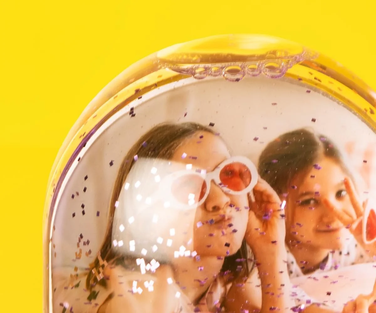 Персоналізована Скляна Куля ORWO з Фото | Індивідуальний Фотоподарунок | Однакове Фото з Обох Сторін | Високоякісна Пластикова Куля | Друк Виготовлено в Німеччині (Блискітки), фото №5