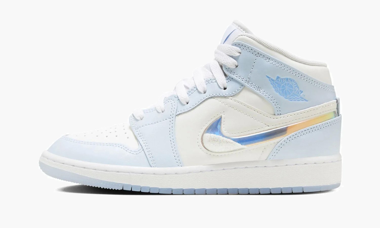 Кросівки Jordan 1 Mid SE Glitter Swoosh (GS) 39, фото №1