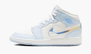 Кросівки Jordan 1 Mid SE Glitter Swoosh (GS) 39 - Фото 1