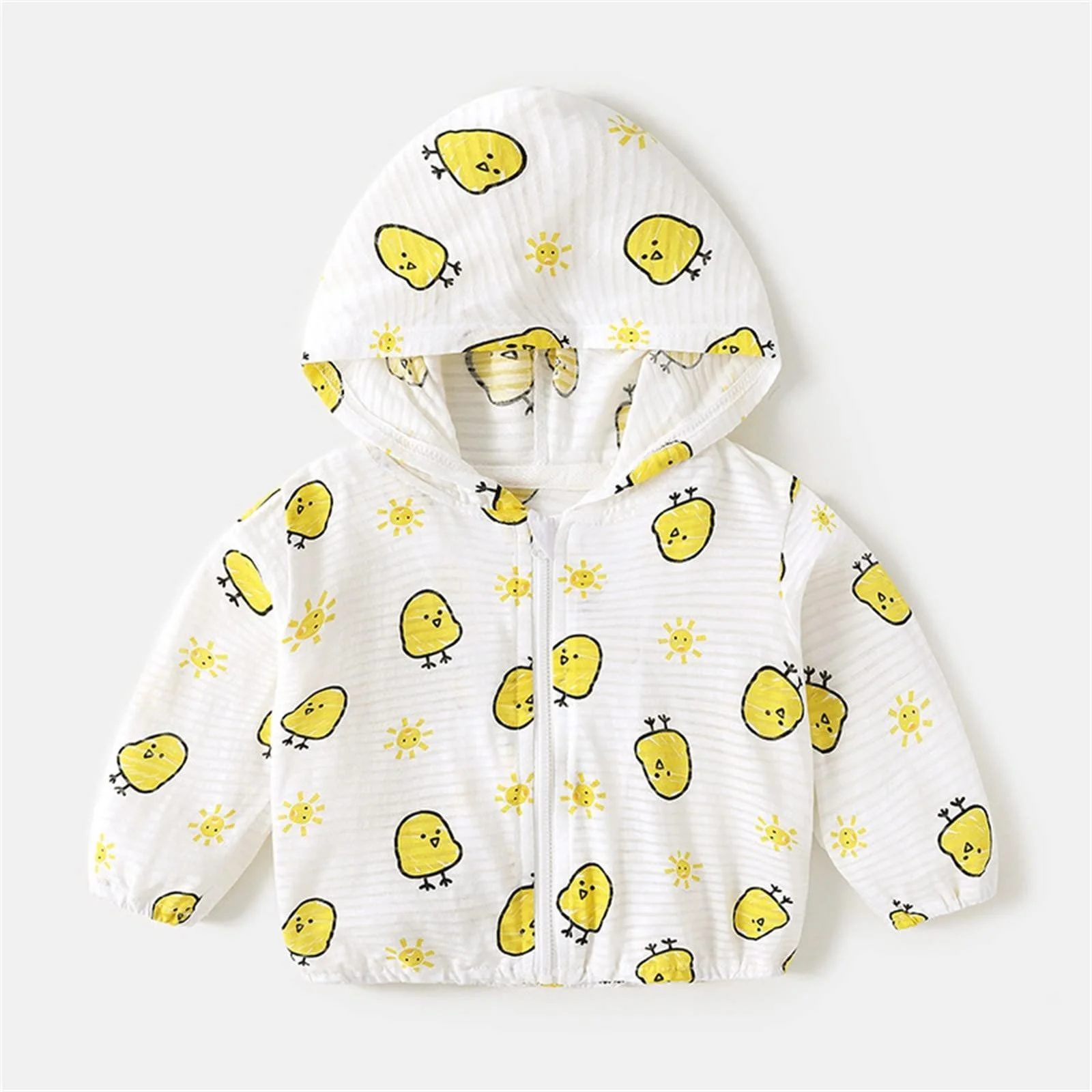Легка куртка для хлопчиків та дівчаток Mjjsk з капюшоном, м'яка, тонка, сонцезахисна, на блискавці, дихаюча, фото №2