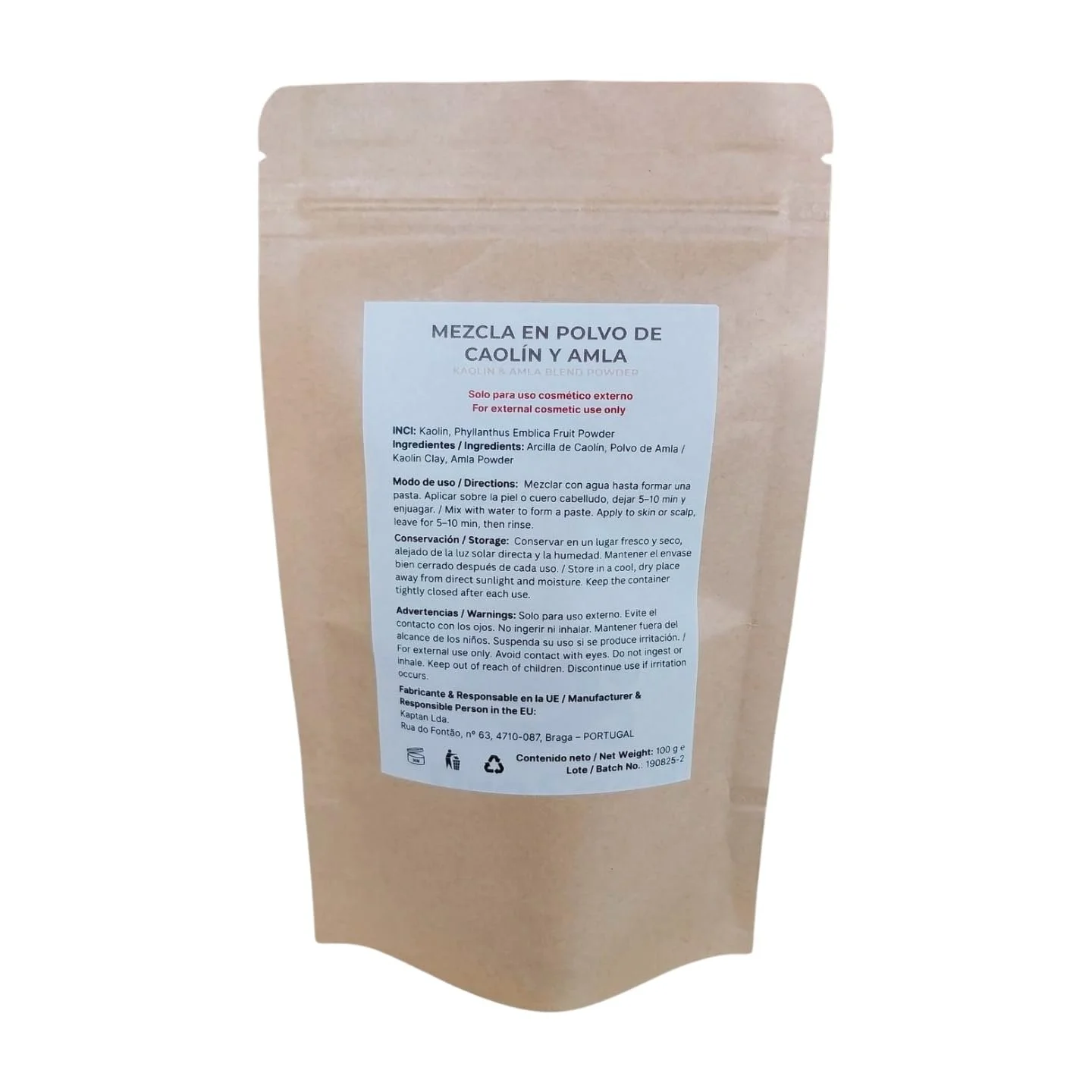 Маска для обличчя Каолін Біла Глина + Амла Binary Blend 202, 100г, фото №2 Маска для обличчя Каолін Біла Глина + Амла Binary Blend 202, 100г, фото №2