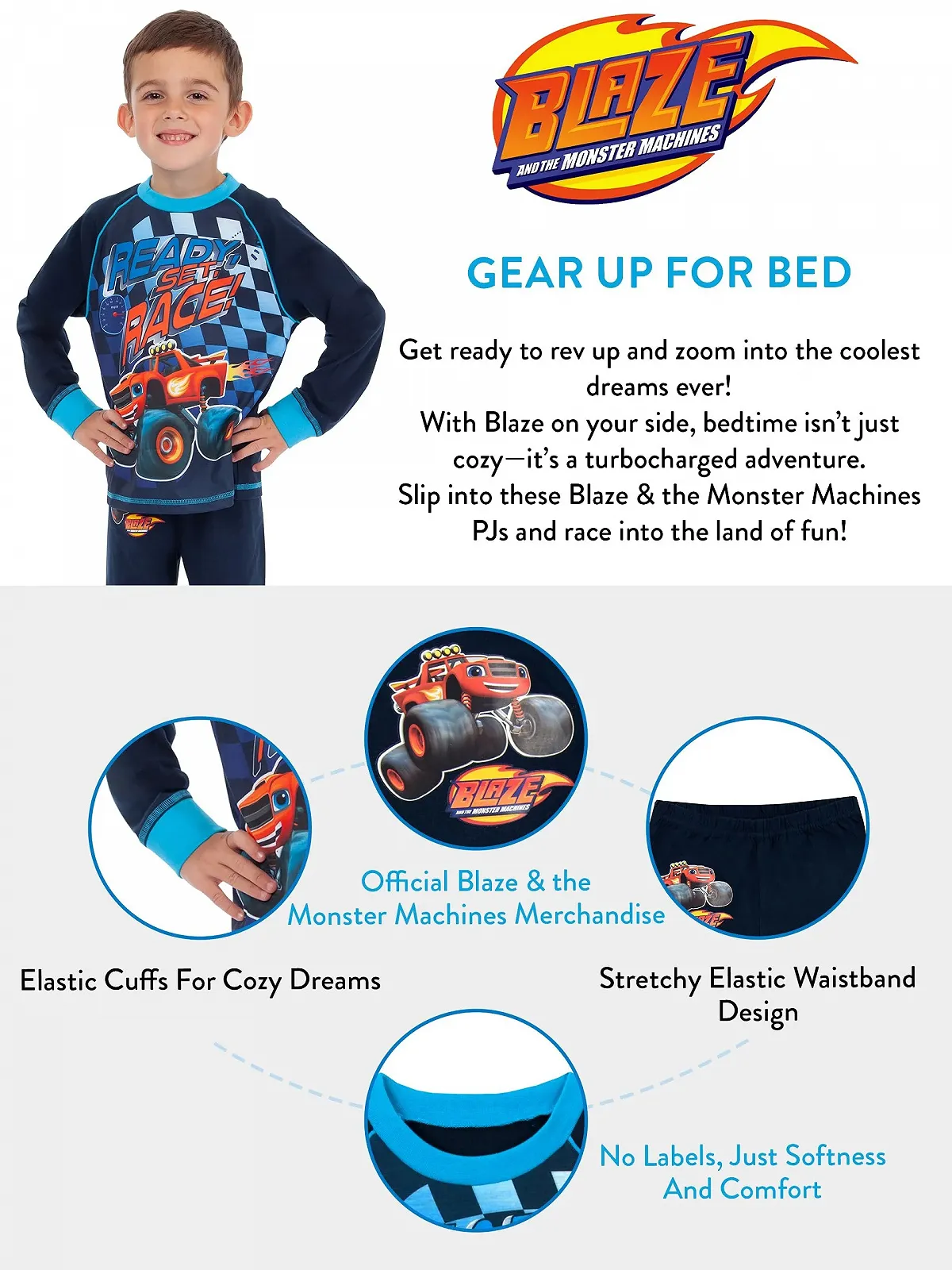 Пижама Blaze und die Monster-Maschinen Blaze & The Monster Machines для мальчиков, фото №4 Пижама Blaze und die Monster-Maschinen Blaze & The Monster Machines для мальчиков, фото №4