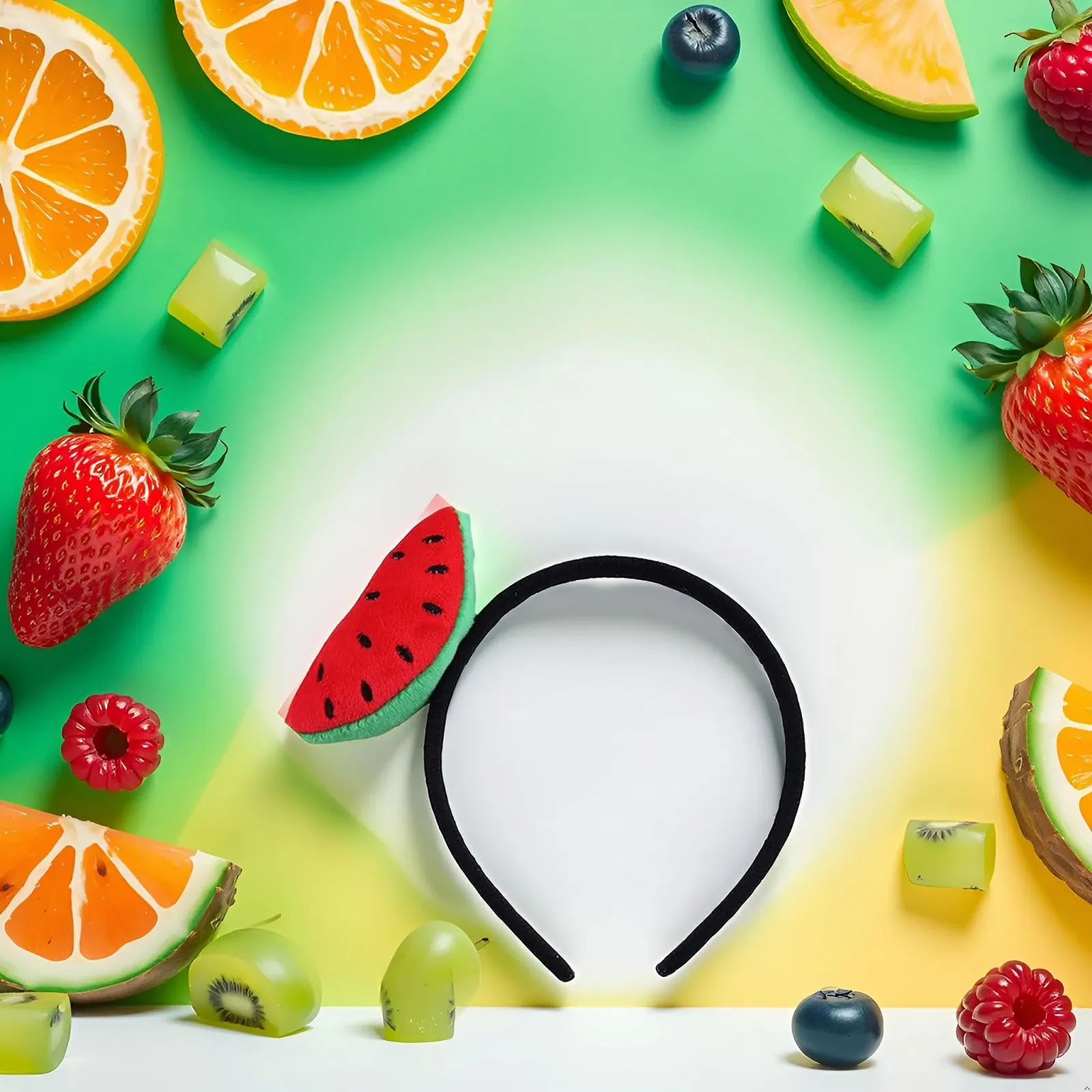 Обруч на Голову для Дівчат з Гумкою для Волосся, фото №2