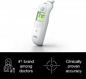 Вушний термометр Braun ThermoScan 6 Білий - Фото 1