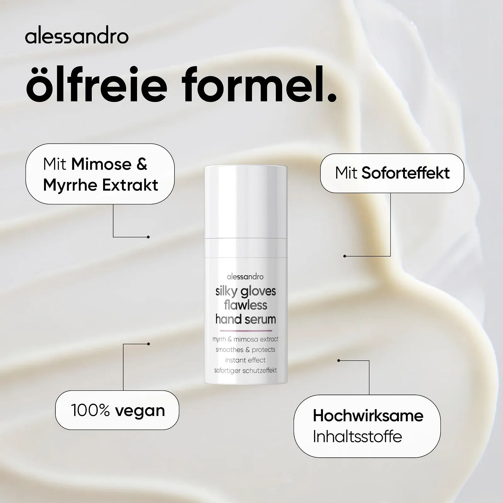 Сироватка для рук alessandro Silky Gloves Flawless, фото №4