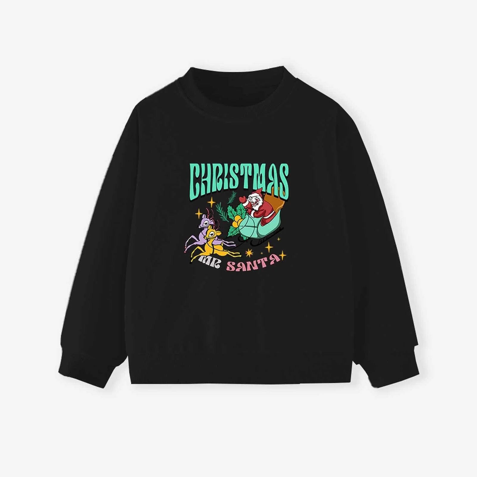 Рождественский свитер для мальчиков, 86, Толстовка 122 - Печатный свитер с круглым вырезом и длинными рукавами, мягкий флисовый худи, мягкая повседневная одежда для праздничного празднования, фото №2