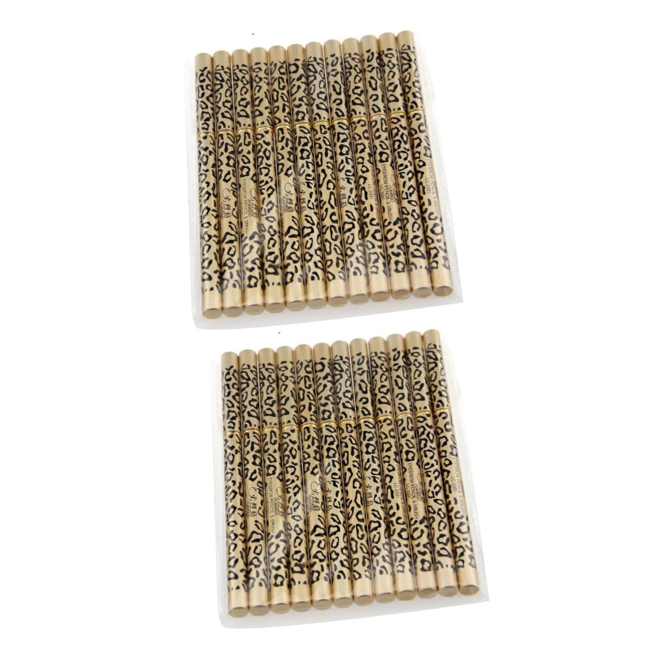 Набор DOITOOL 2 шт. 12 шт. Карандаш для бровей и подводка для глаз с кистью однотонная железная трубка, фото №7