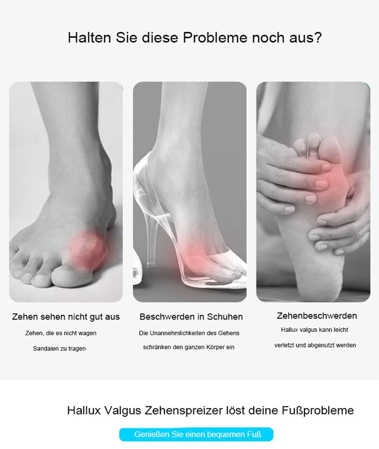 Роздільники для пальців ніг Hallux Valgus Eumspo, 6 шт., фото №5