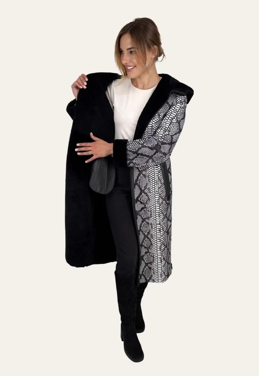 Женское пальто из овечьей кожи Hollert Venomous Chic, фото №4 Женское пальто из овечьей кожи Hollert Venomous Chic, фото №4