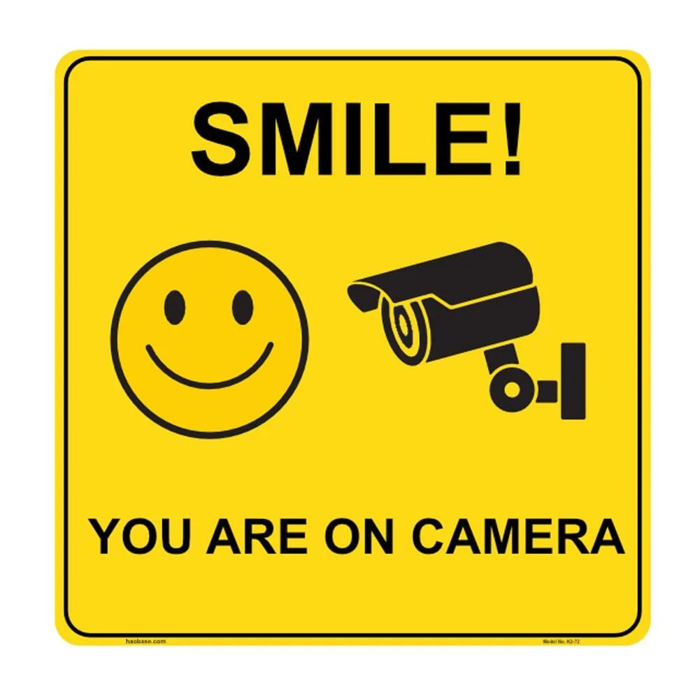 Наклейки Smile You are On Camera вінілові самоклеючі 15 x 15 см 4 шт, фото №2 Наклейки Smile You are On Camera вінілові самоклеючі 15 x 15 см 4 шт, фото №2