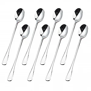 Ложка для латте макиато Brand Series Model 8 шт, 196 см, из нержавеющей стали, серебристый - Фото 1
