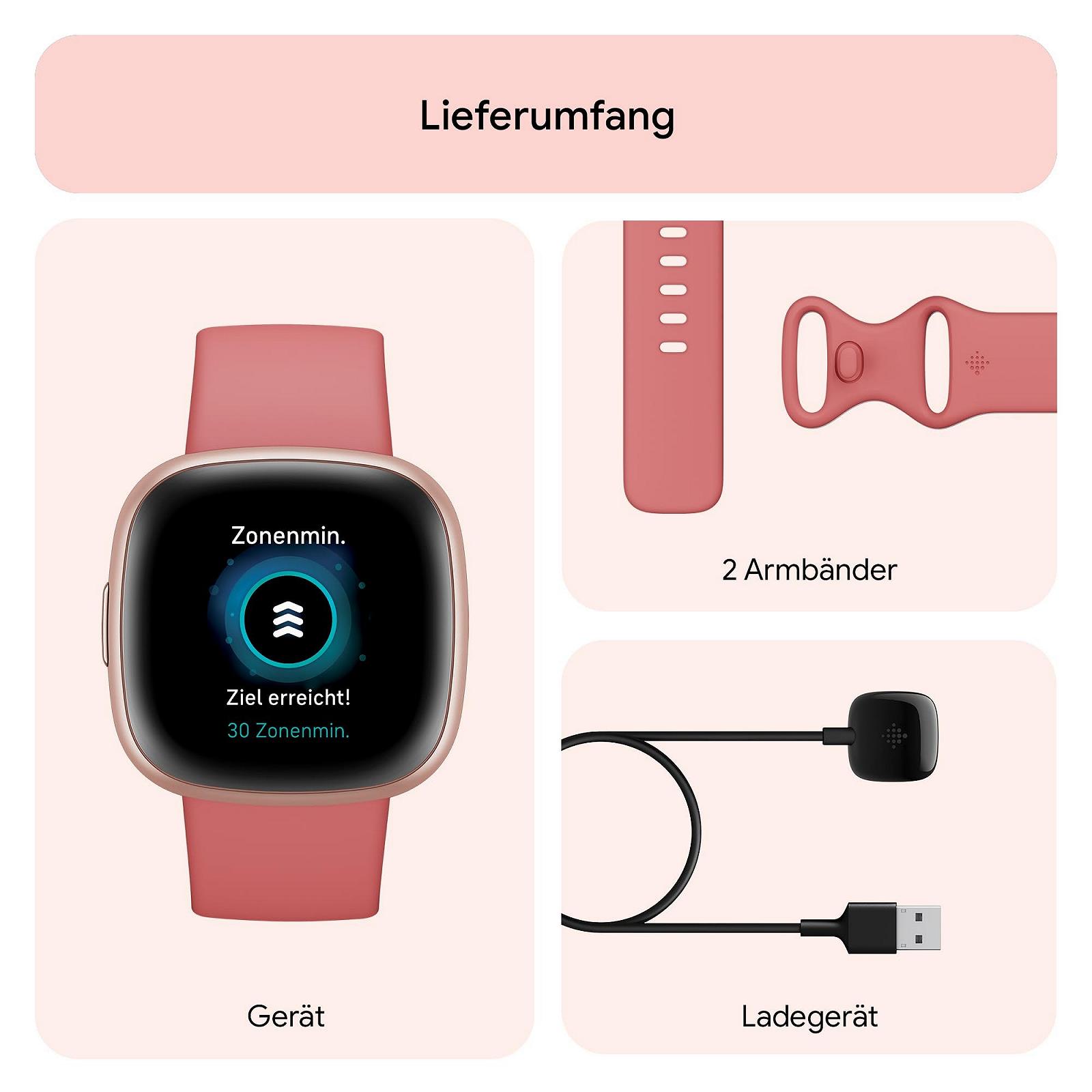 Смарт-годинник Google Fitbit Versa 4, фітнес-трекер з вбудованим GPS та функцією телефону, 6+ днів роботи від акумулятора, 40+ режимів тренувань, сумісні з Android/iOS, фото №6